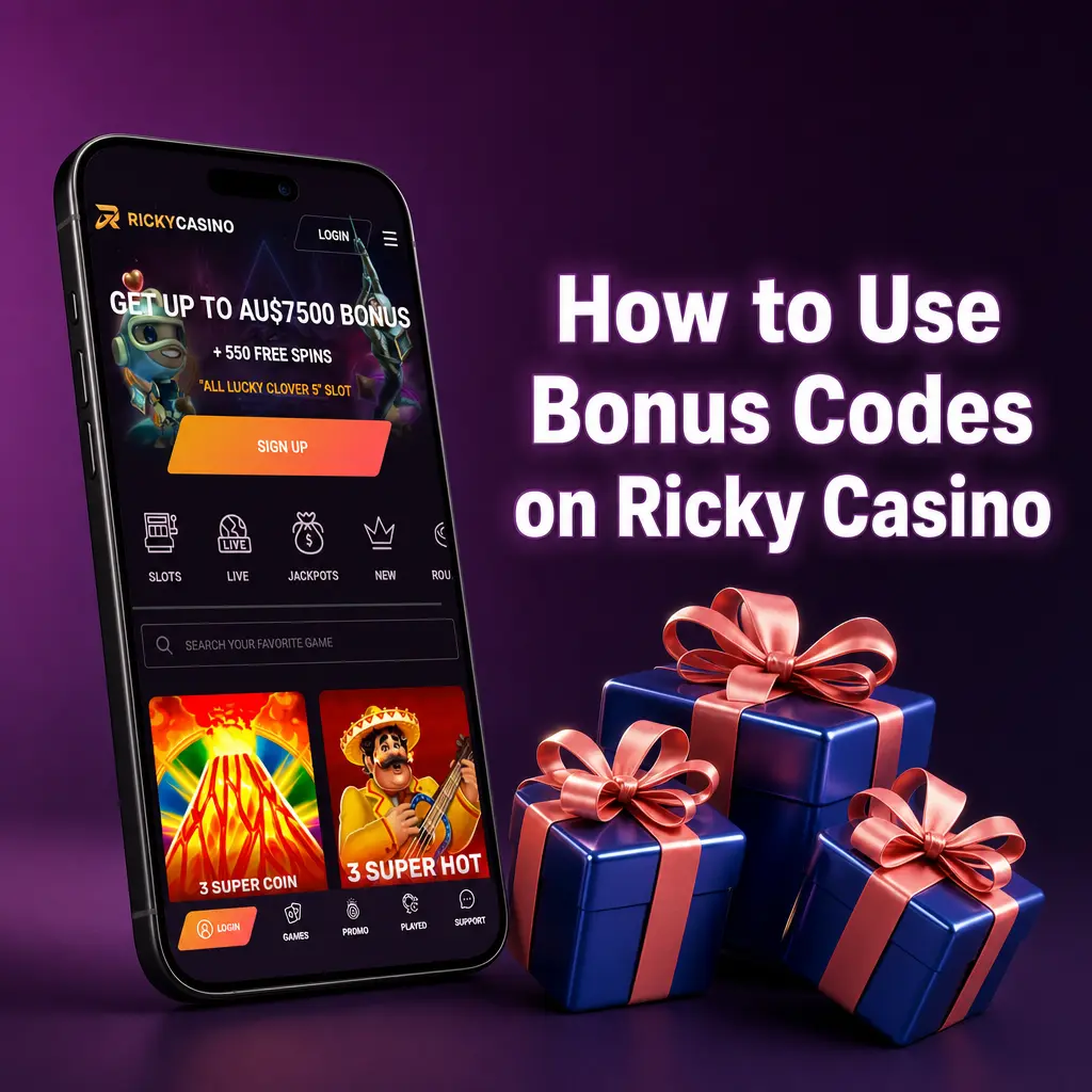 How to Use Bonus Codes on Ricky Casino
