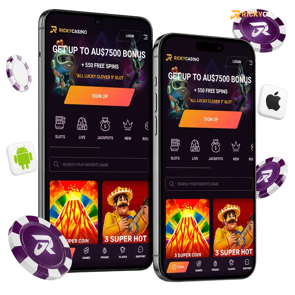 Download Ricky Casino App for Android (APK) and iOS Latest Version in Australia