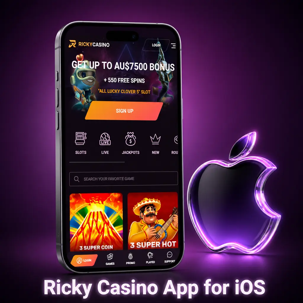 Ricky Casino App for iOS