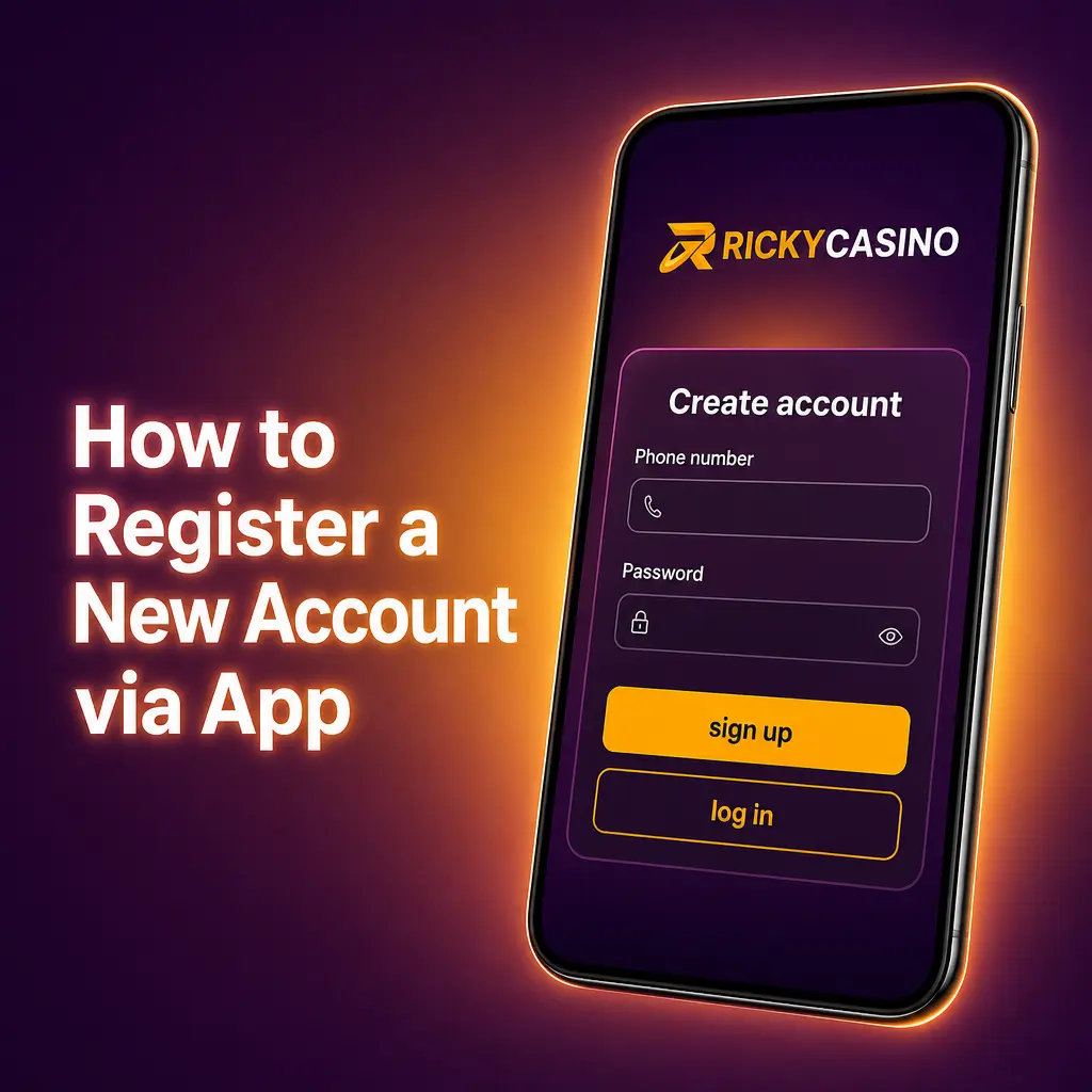 How to Register a New Account via App