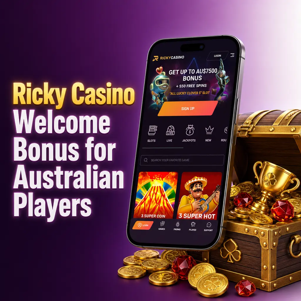 Ricky Casino Welcome Bonus for Australian Players