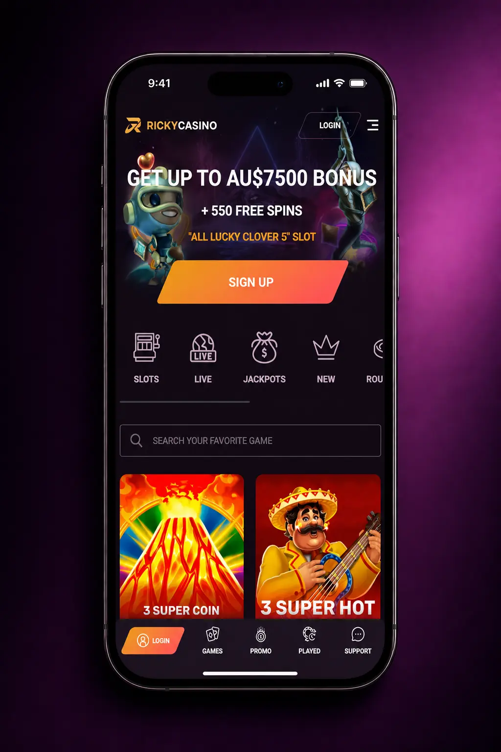 How to Make a Bet on Ricky Casino - Step 4