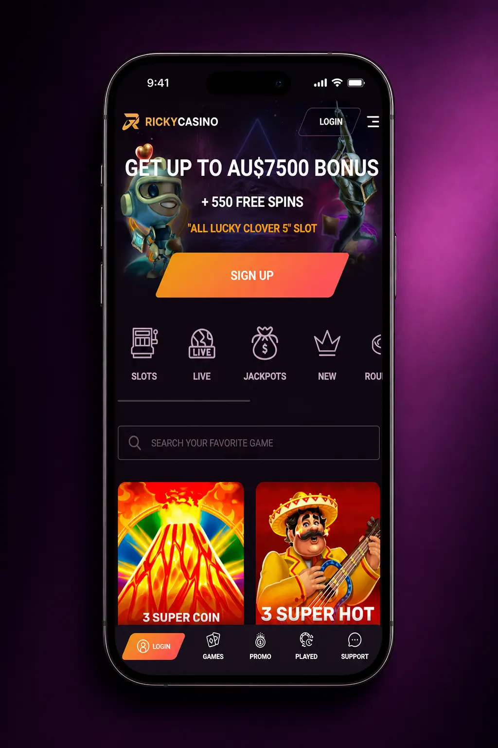 How to Make a Bet on Ricky Casino - Step 5