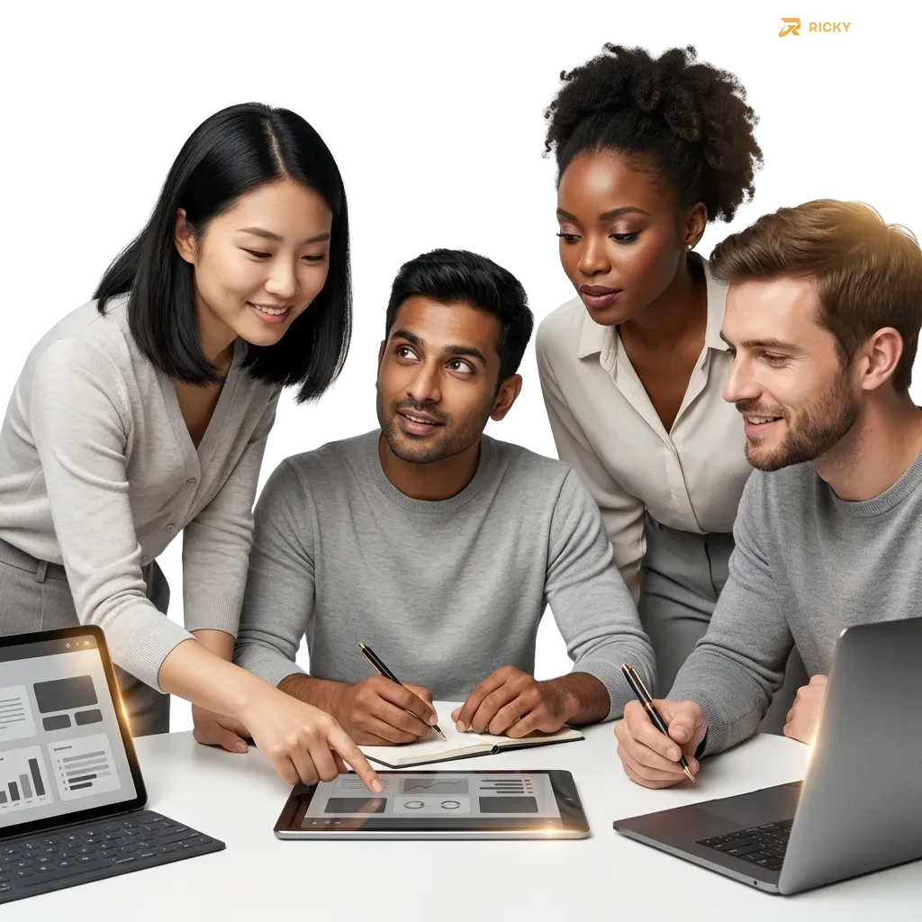 Ricky casino homepage showing sports bets, pokies, live dealer games and a welcome bonus offer for Australian players