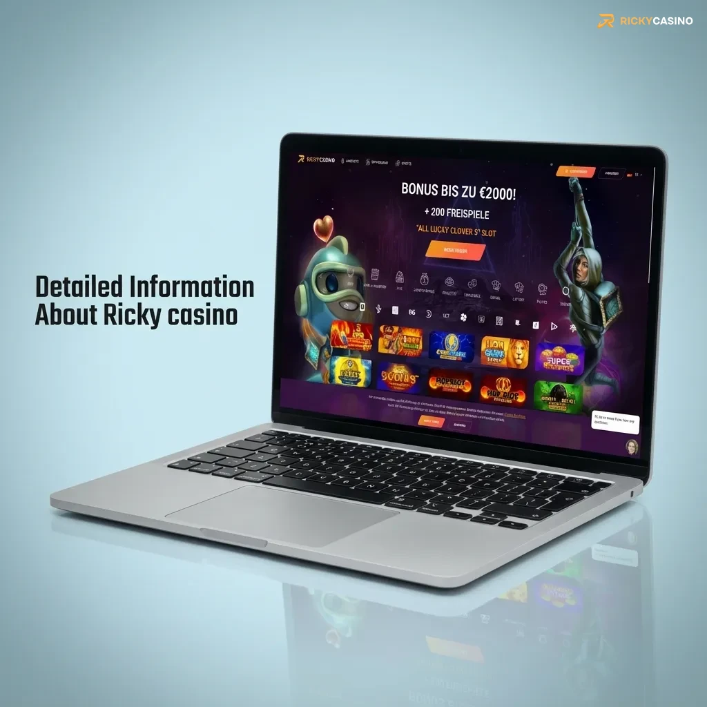 Ricky Casino homepage on laptop and phone showing sports betting and pokies options for Australian players