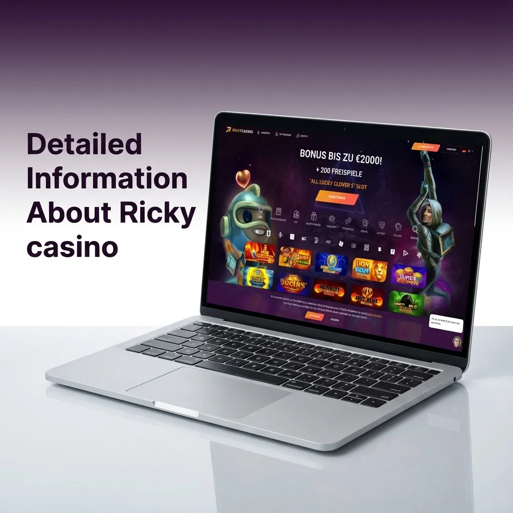 Illustration of Ricky casino site on desktop and mobile, showing sports odds, pokies, live tables, and security padlock icons