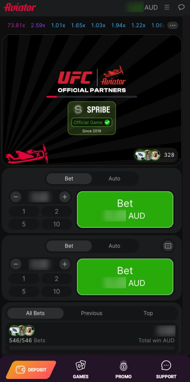 Go to the Ricky Casino lobby, search for Aviator, and play in demo or real-money mode.